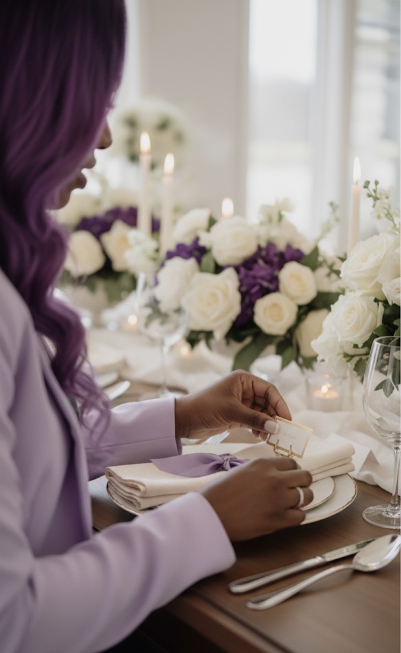 Full Moon Fêtes Event Planner with fabric swatches