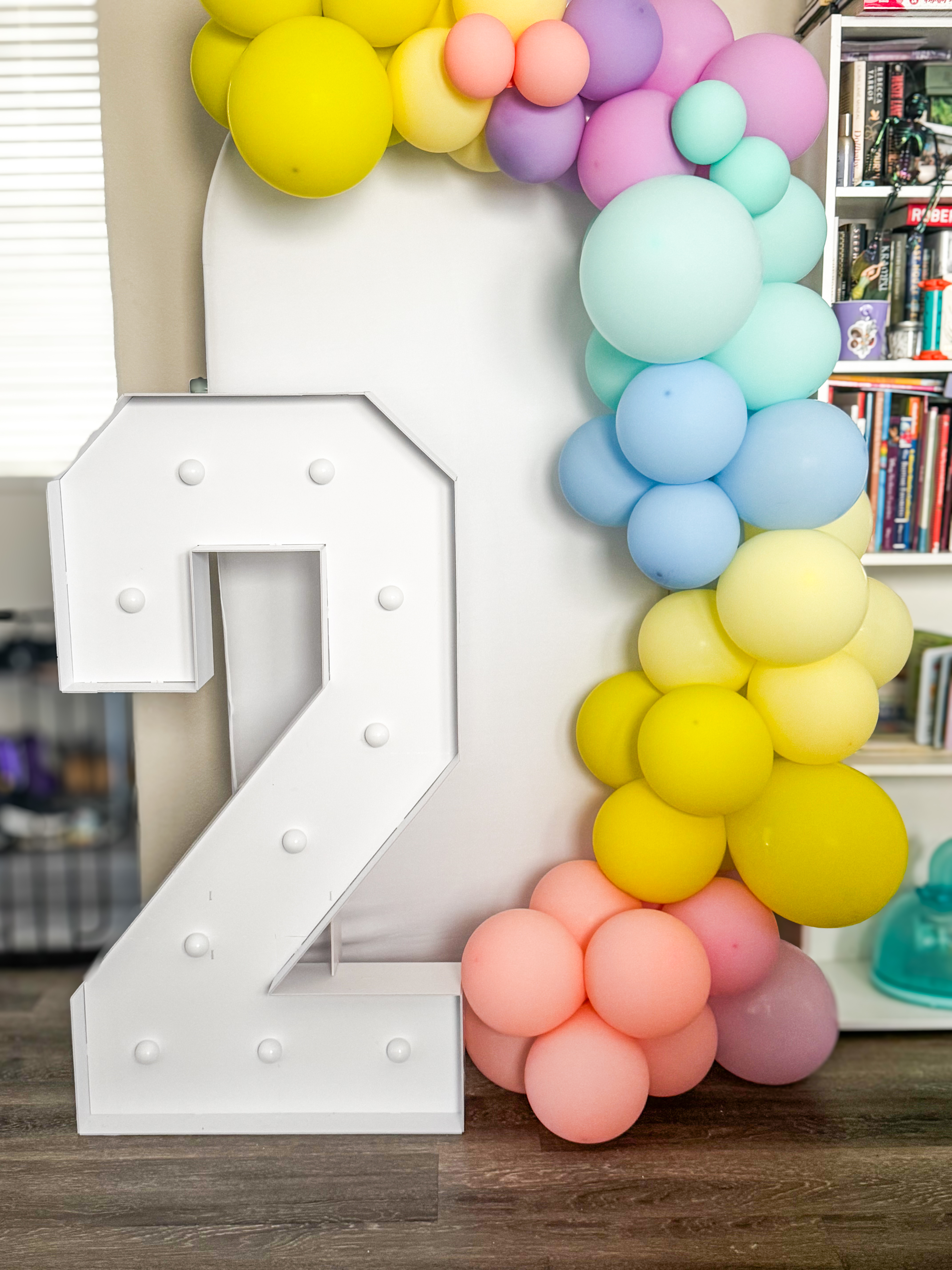 Event setup and balloon decoration process